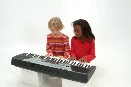 Sisters at Keyboard web